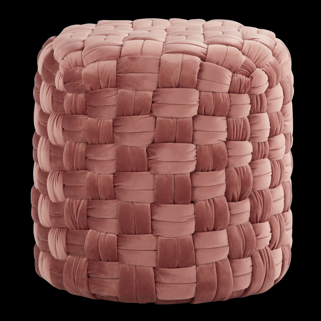 Clendenin Blush Ottoman - Thumbnail - Image 1
