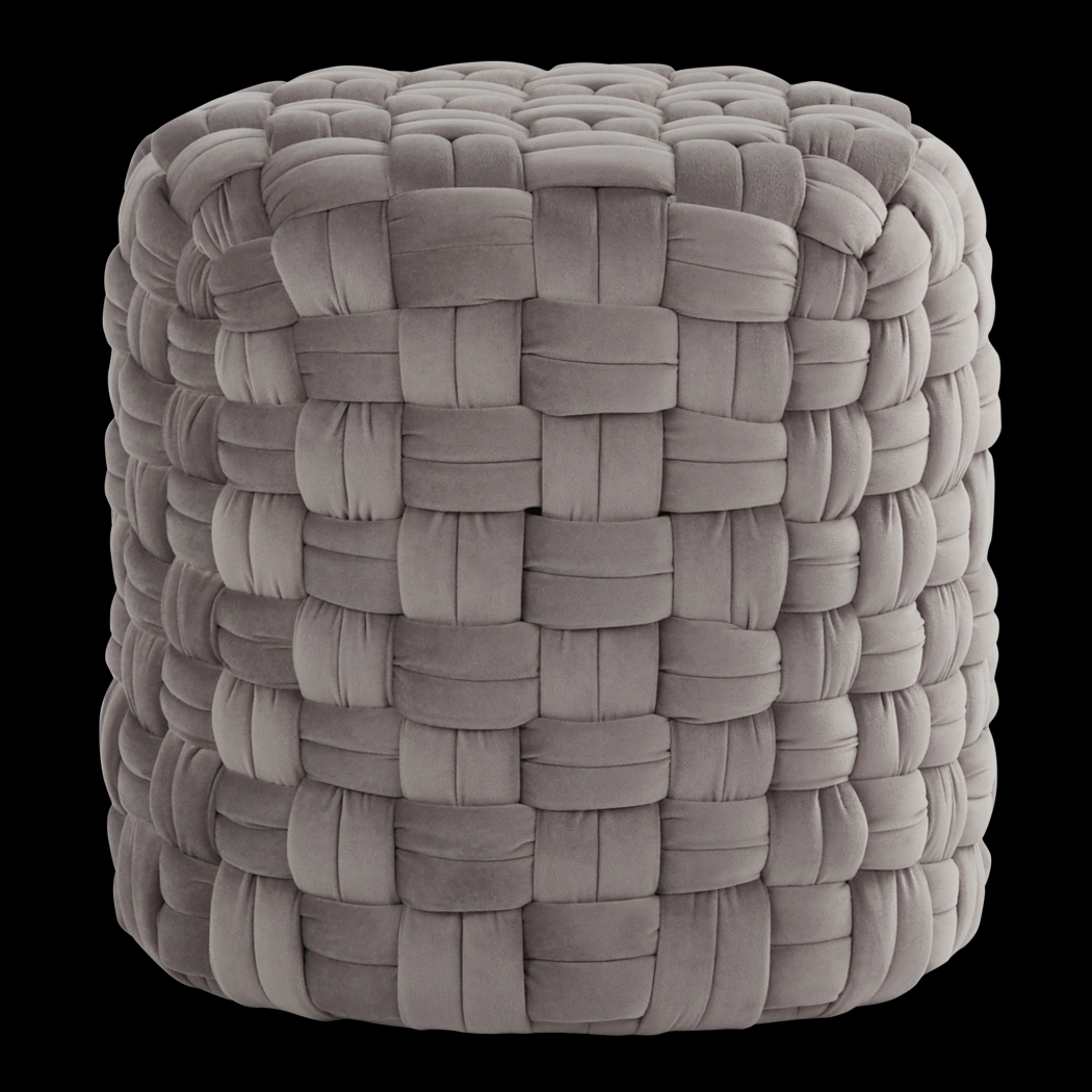 Clendenin Gray Ottoman - Thumbnail - Image 1