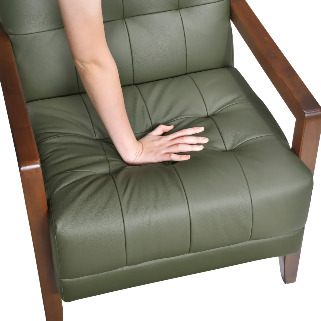 Clenn Green Accent Chair - Thumbnail - Image 3