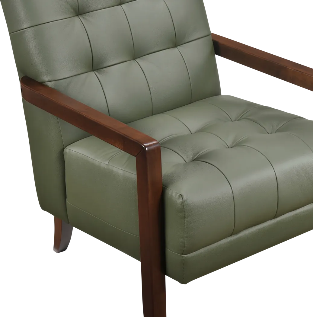 Clenn Green Accent Chair - Thumbnail - Image 5