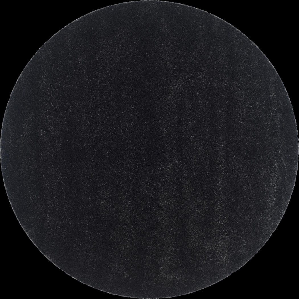 Cleona Black 4' Round Rug - Thumbnail - Image 1