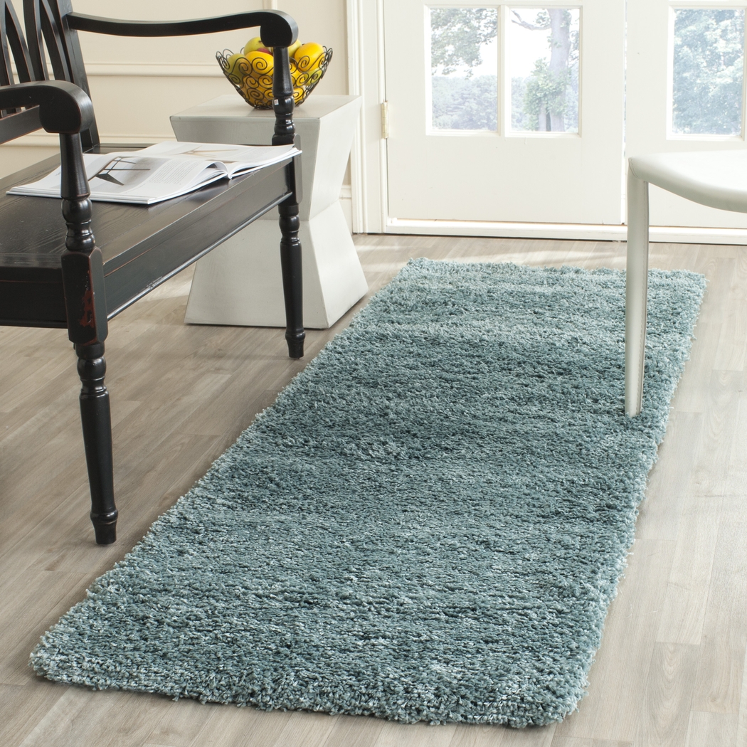 Cleona Blue 2' x 7' Runner Rug - Thumbnail - Image 4