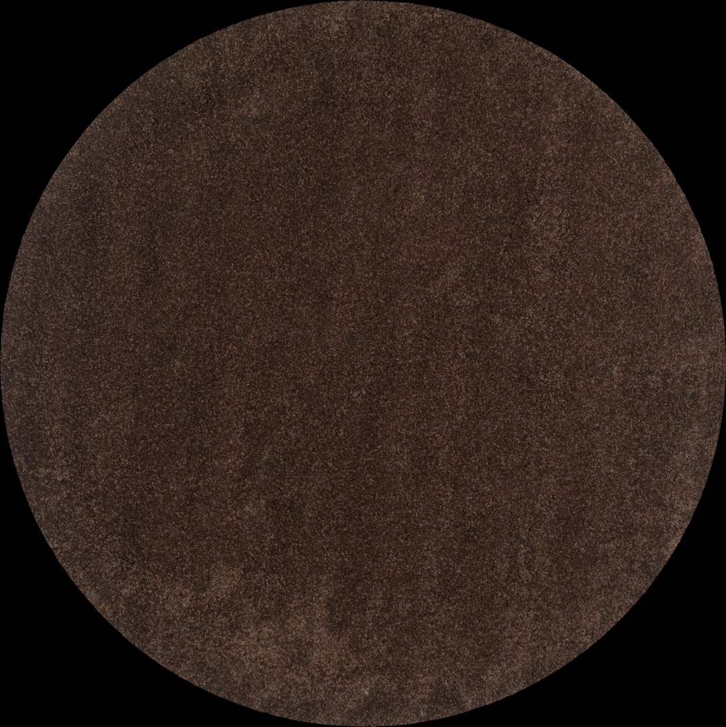 Cleona Brown 4' Round Rug - Thumbnail - Image 1