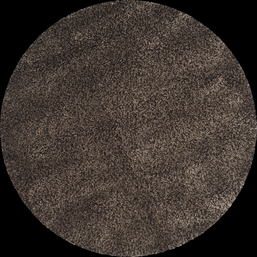 Cleona Dark Brown 4' Round Rug - Thumbnail - Image 1