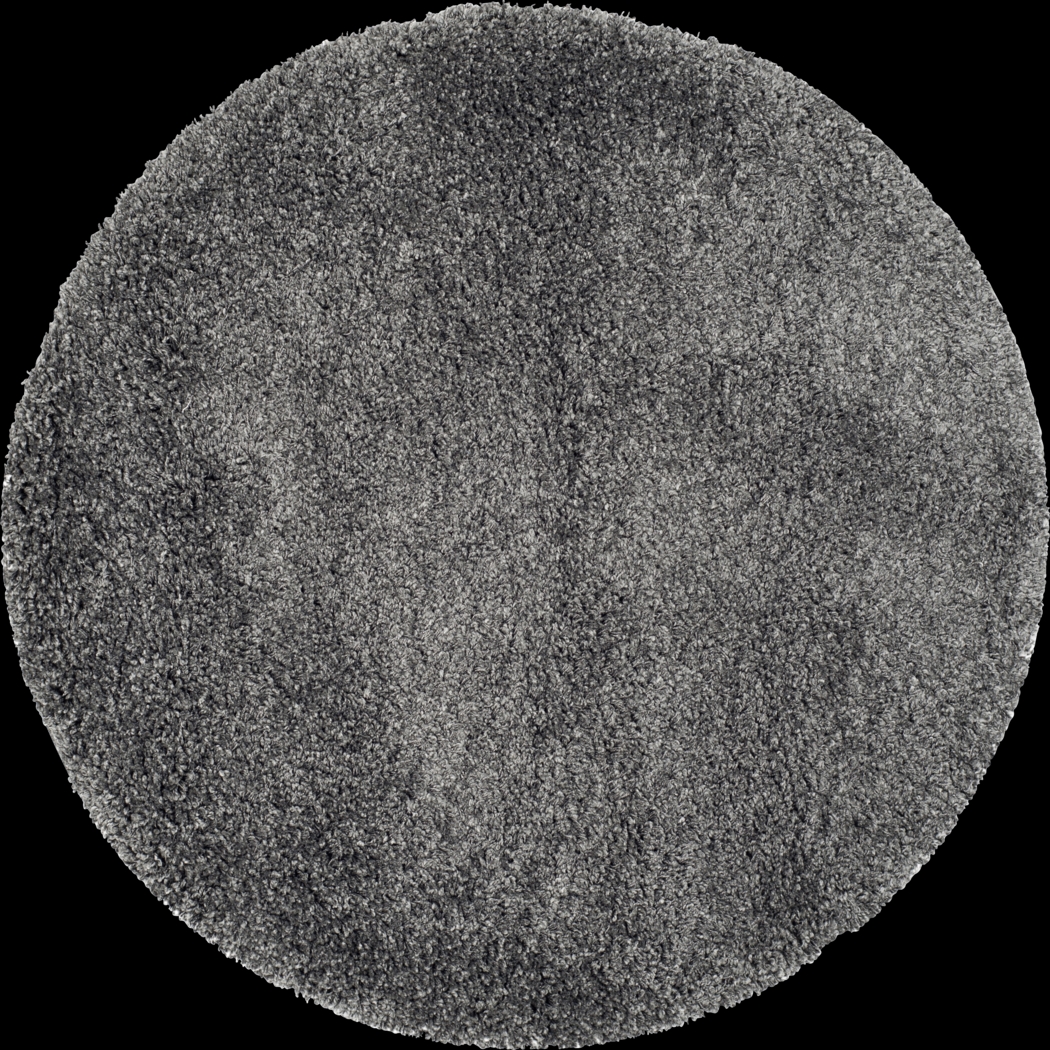 Cleona Dark Gray 4' Round Rug - Thumbnail - Image 1