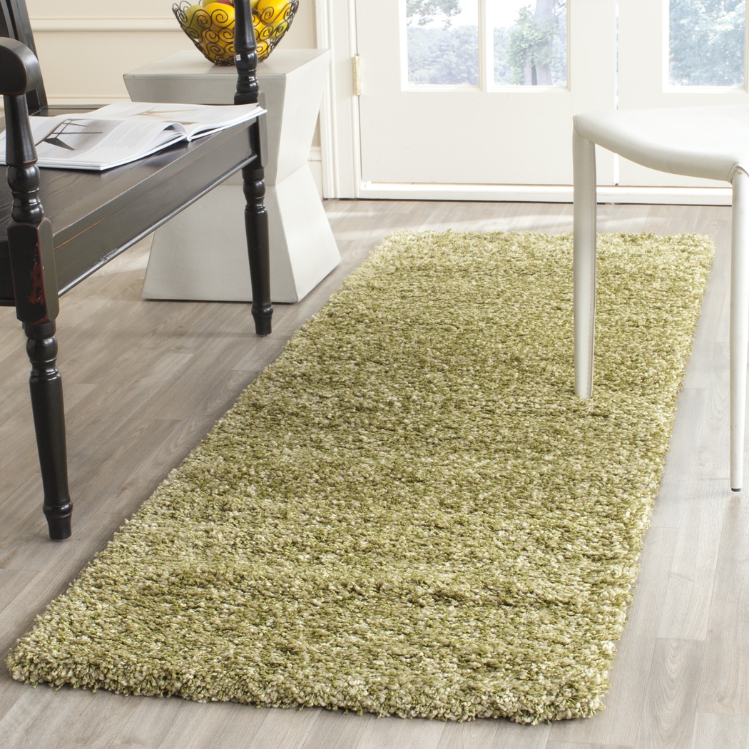 Cleona Green 2' x 7' Runner Rug - Thumbnail - Image 3