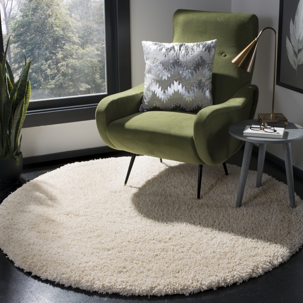 Cleona Ivory 4' Round Rug - Thumbnail - Image 3