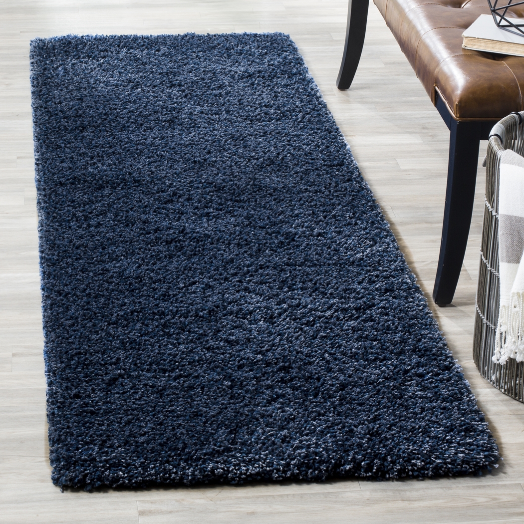 Cleona Navy 2' x 7' Runner Rug - Thumbnail - Image 4