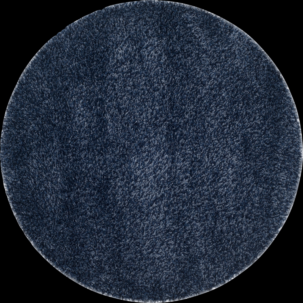 Cleona Navy 4' Round Rug - Thumbnail - Image 1