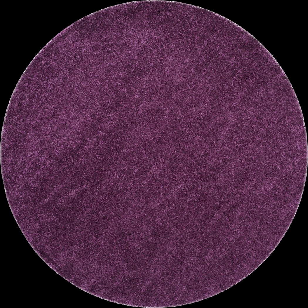 Cleona Purple 4' Round Rug - Thumbnail - Image 1