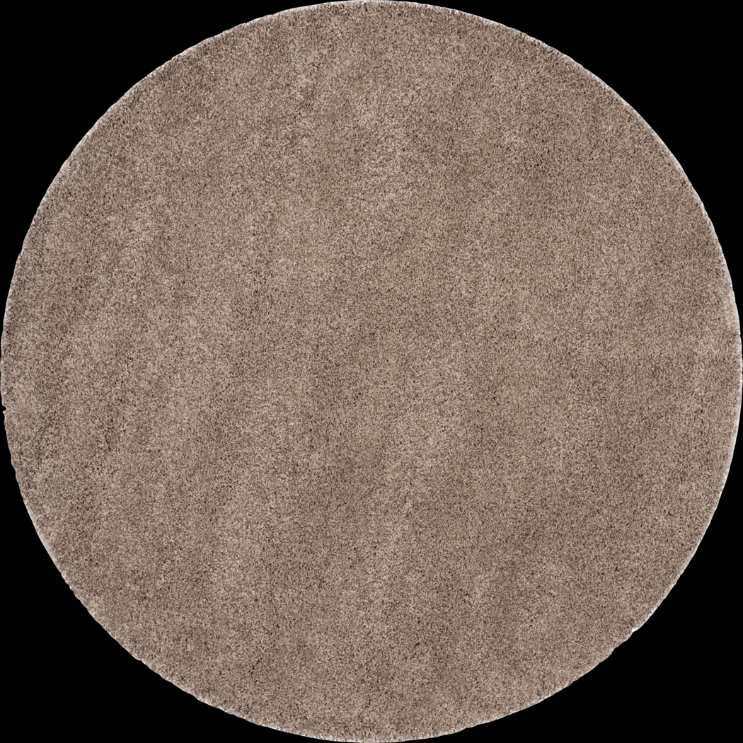 Cleona Taupe 4' Round Rug - Thumbnail - Image 1