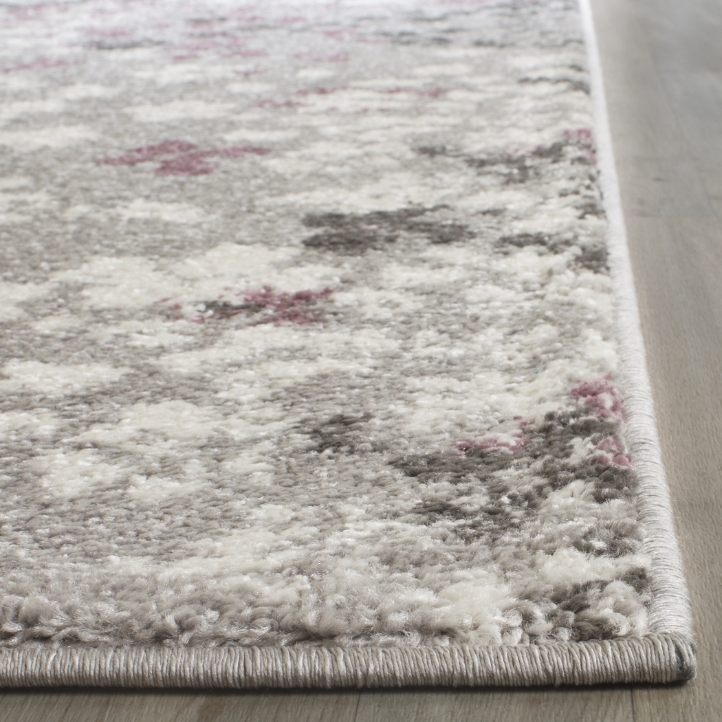 Cleora Light Gray 2'6 x 8' Runner Rug - Thumbnail - Image 2