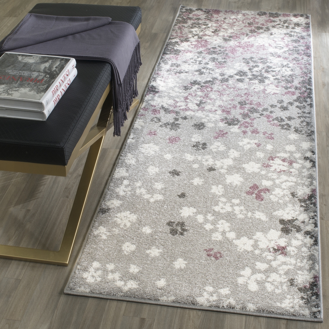 Cleora Light Gray 2'6 x 8' Runner Rug - Thumbnail - Image 3