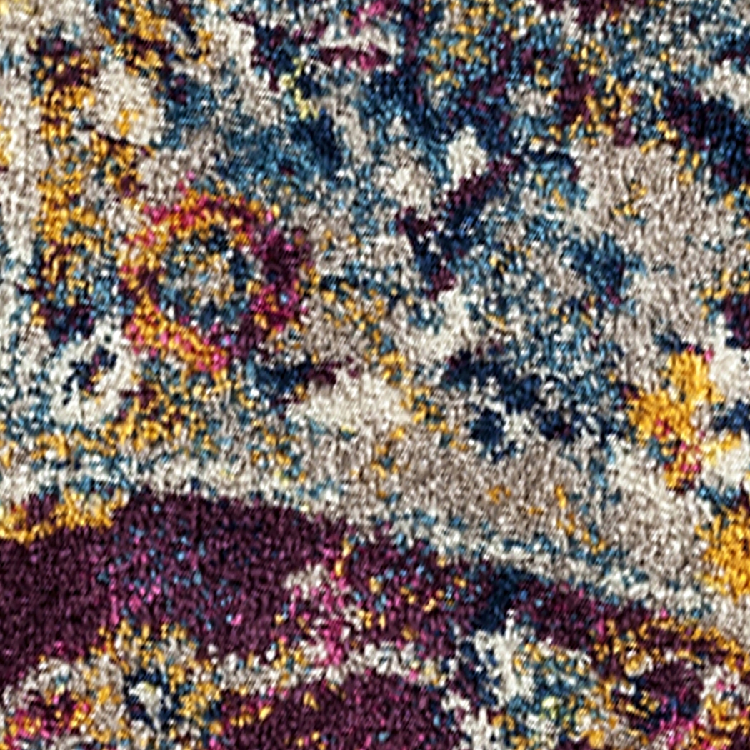 Clervin Navy/Orange 5'3 x 7'6 Rug - Thumbnail - Image 5