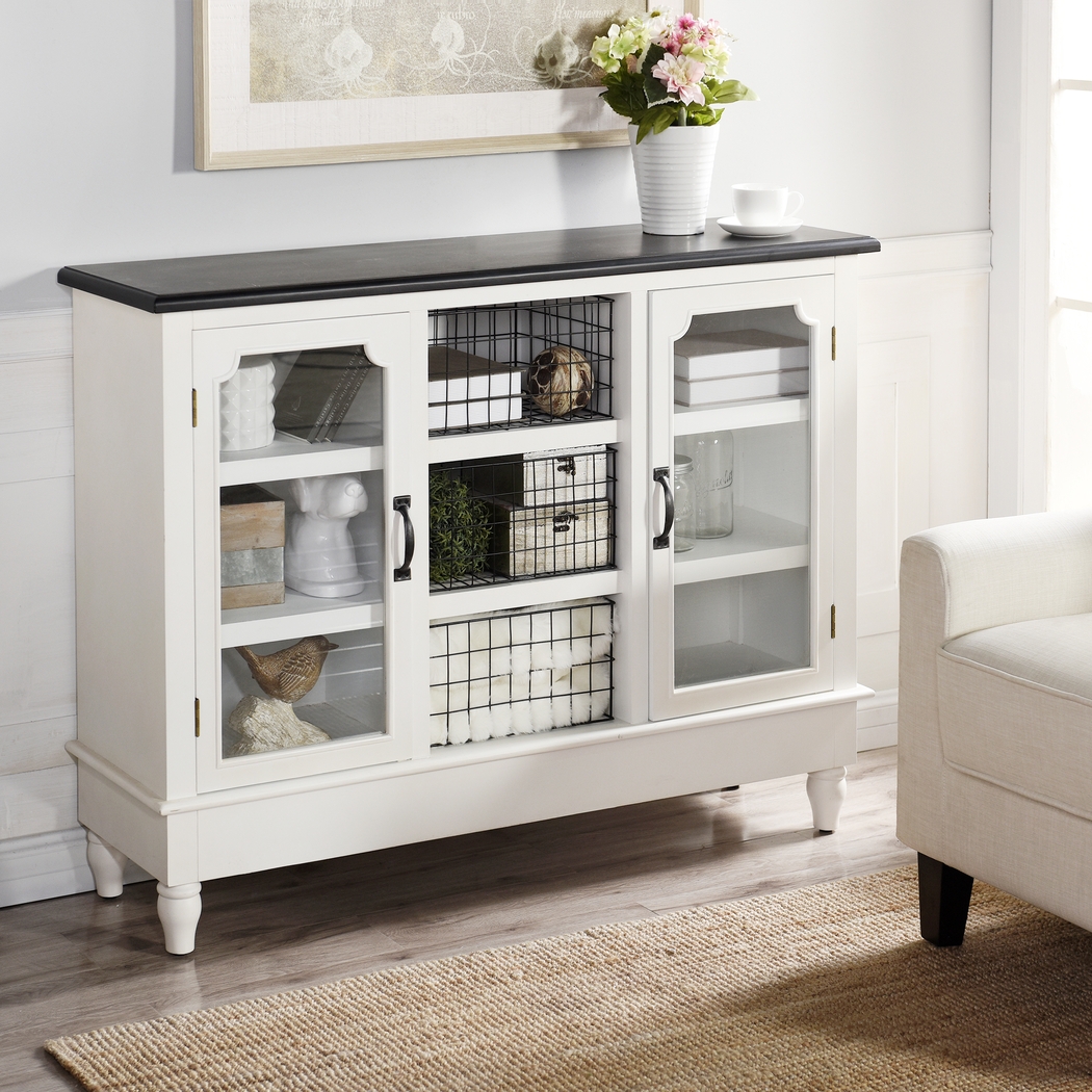 Clerya White Credenza - Thumbnail - Image 4