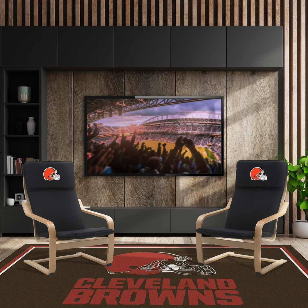Cleveland Browns Black Accent Chair - Thumbnail - Image 6