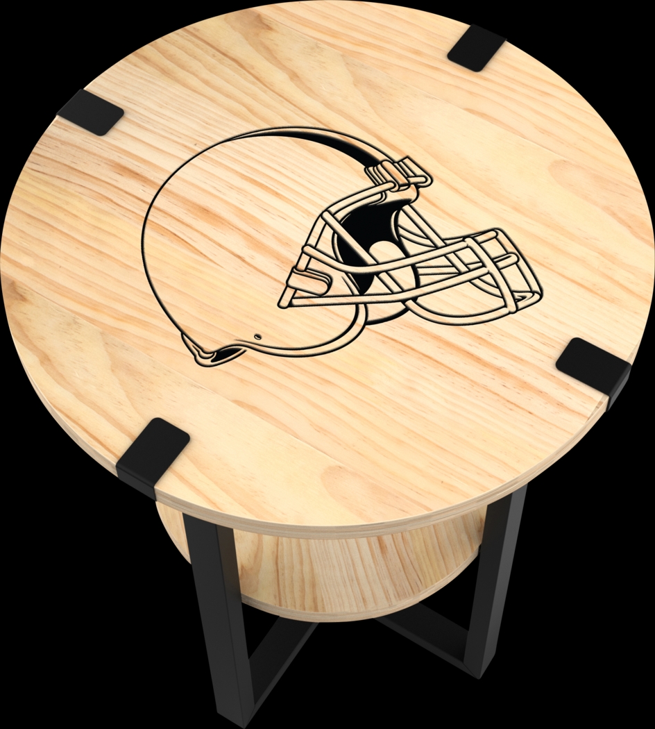 Cleveland Browns Side Table - Thumbnail - Image 4