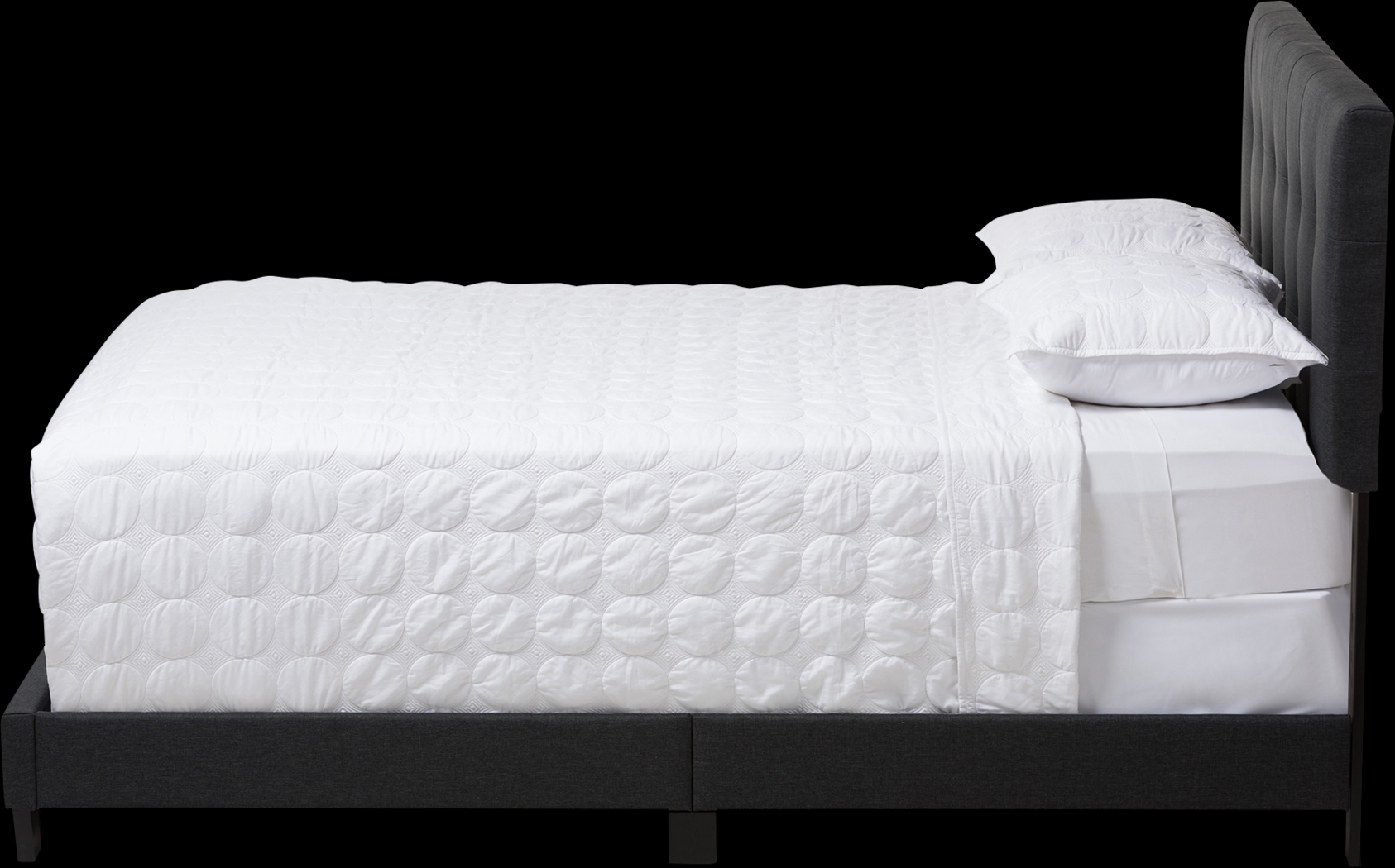 Clevesea Dark Gray Full Bed - Thumbnail - Image 3