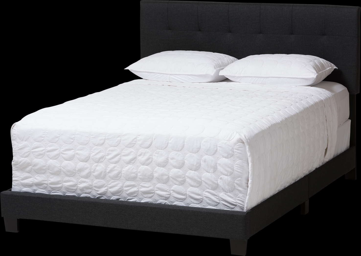 Clevesea Dark Gray Full Bed - Thumbnail - Image 1