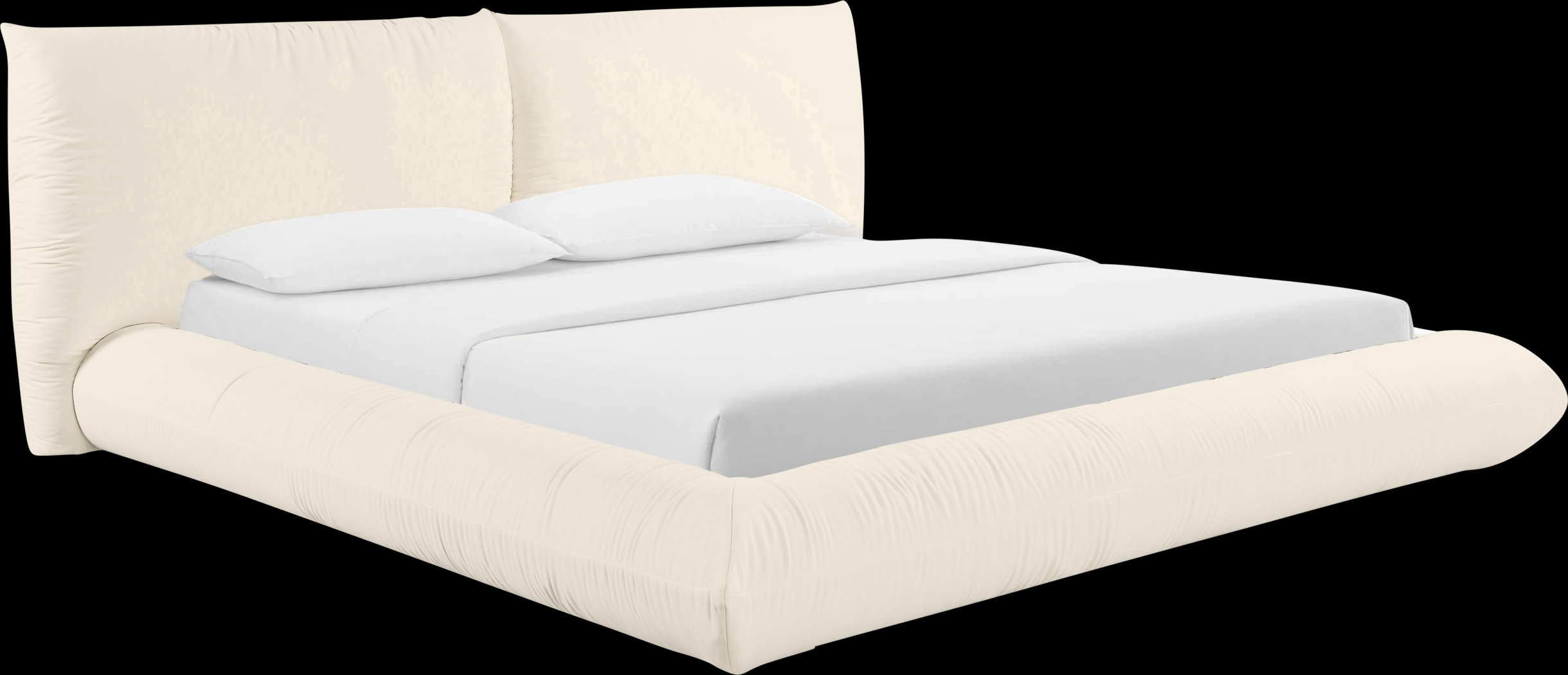 Clifdale Cream King Bed - Thumbnail - Image 1