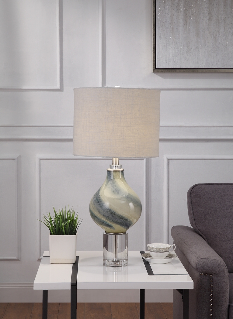 Cliff Lake Aqua Lamp - Thumbnail - Image 2