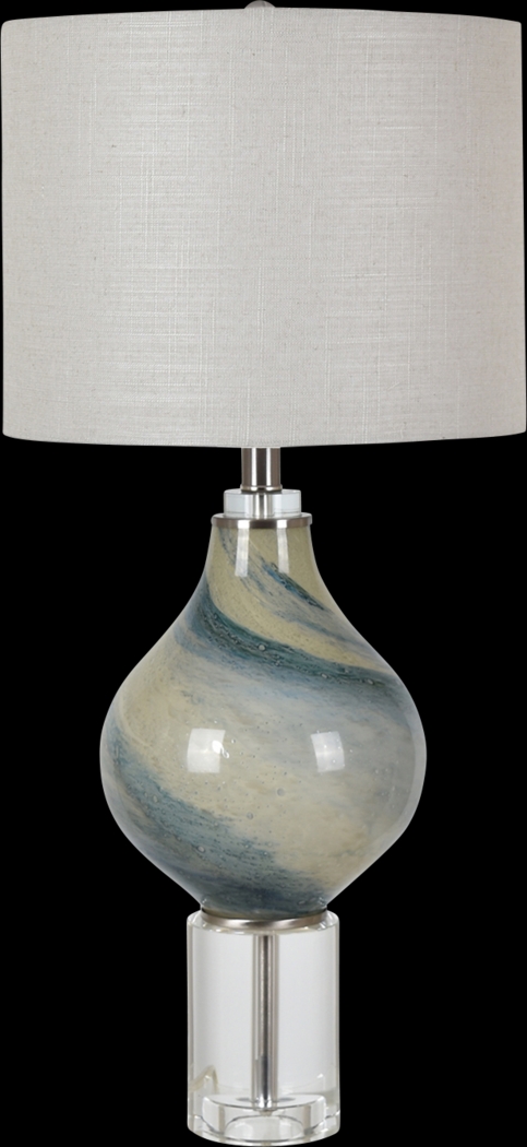 Cliff Lake Aqua Lamp - Thumbnail - Image 1