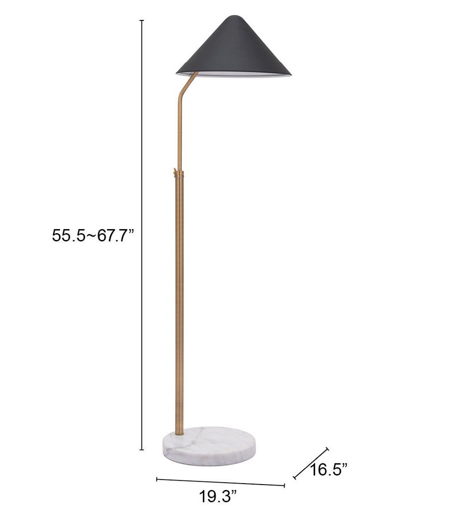 Cliff Point Black Floor Lamp - Thumbnail - Image 6