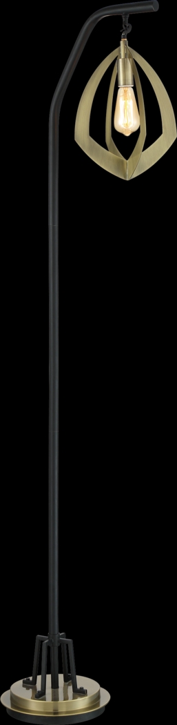 Cliff Rose Court Brass Floor Lamp - Thumbnail - Image 1