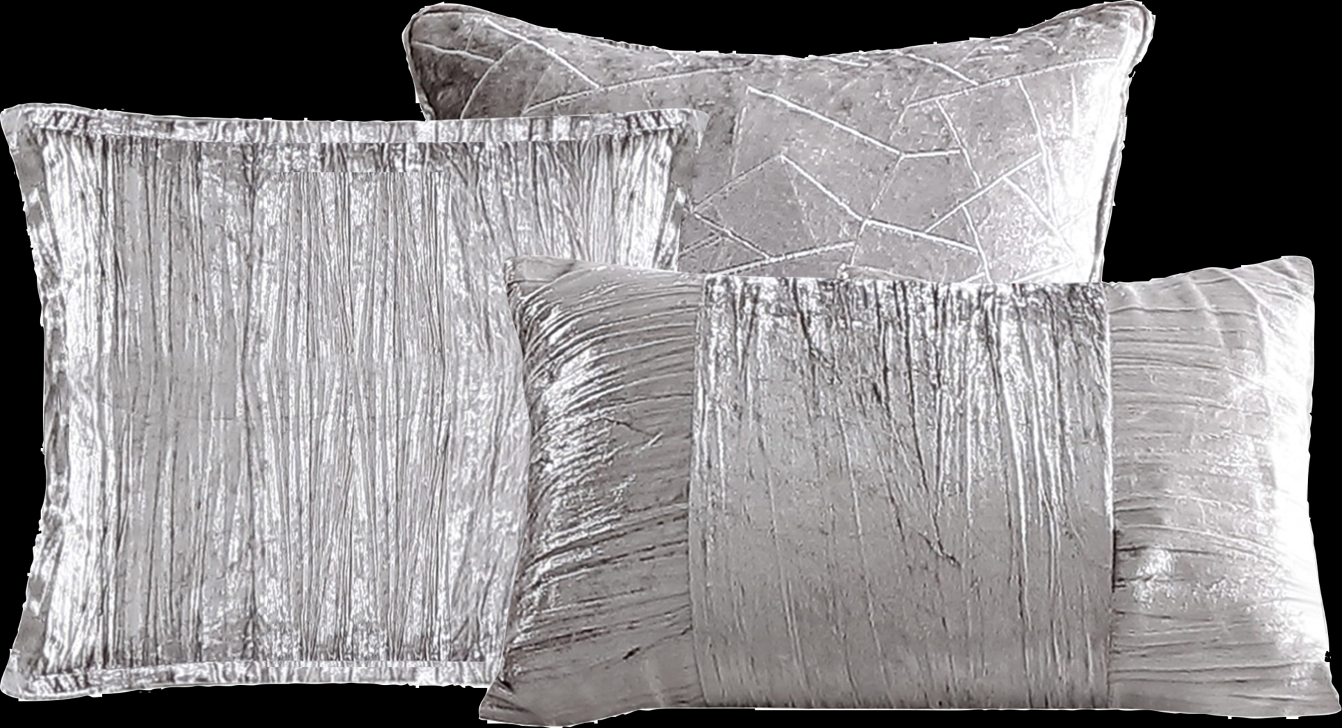 Cliffland Silver 7 Pc King Comforter Set - Thumbnail - Image 4