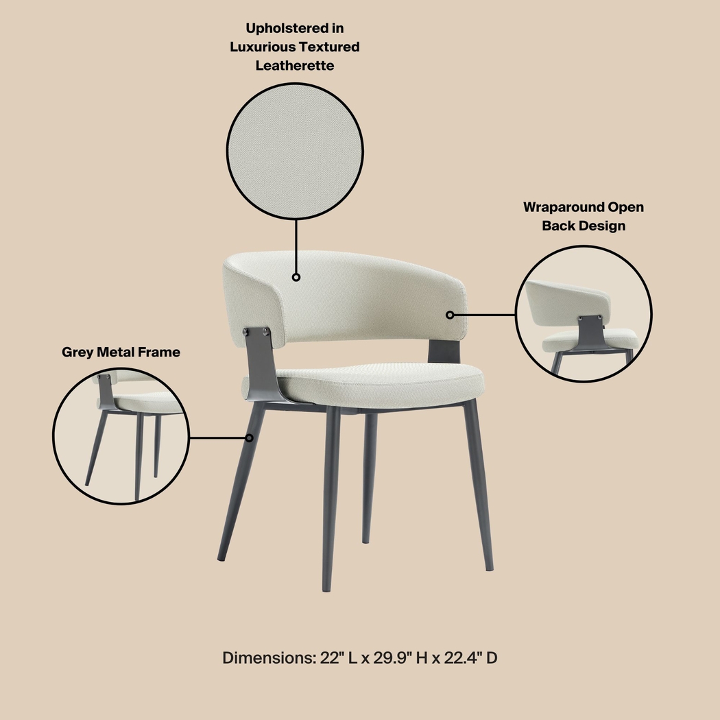 Cliffoods Oatmeal Arm Chair - Thumbnail - Image 6