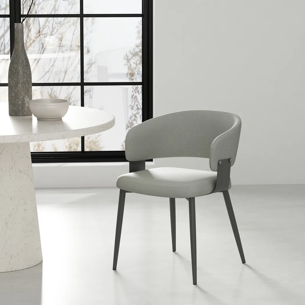 Cliffoods Stone Gray Arm Chair - Image 2