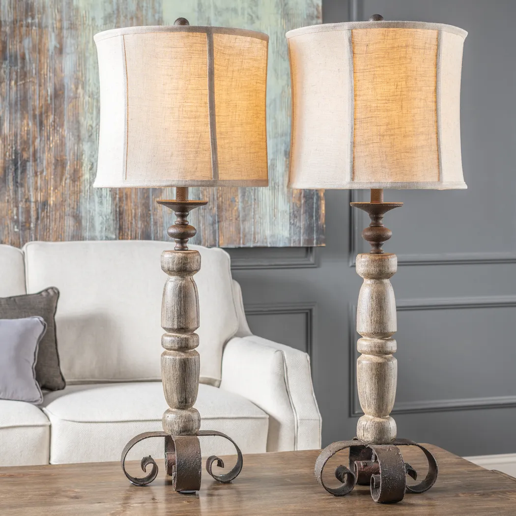 Cliffrock Rust Lamp, Set of 2 - Thumbnail - Image 3