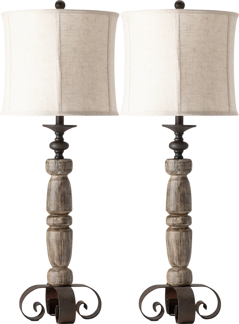 Cliffrock Rust Lamp, Set of 2 - Thumbnail - Image 1
