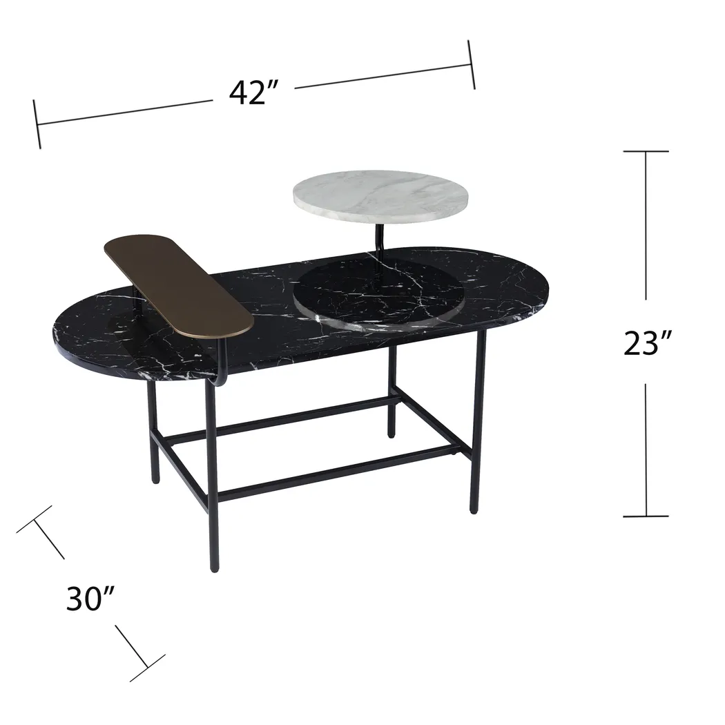 Cliffwood Black Cocktail Table - Image 5