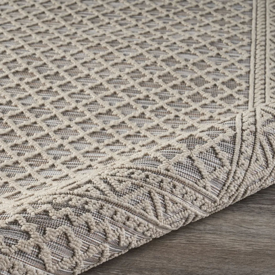 Clifmond Natural,Tan 5' x 7' Indoor,Outdoor Rug - Thumbnail - Image 7