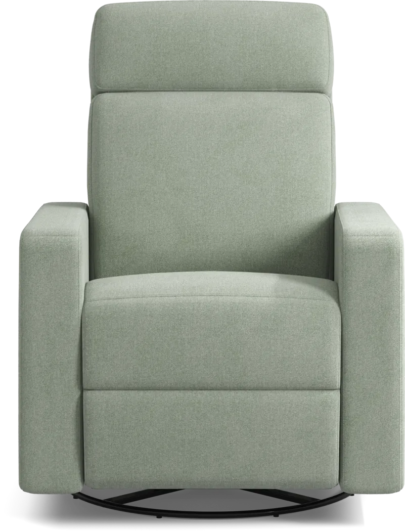 Clifton Blue Dual Power Swivel Glider Recliner - Thumbnail - Image 2