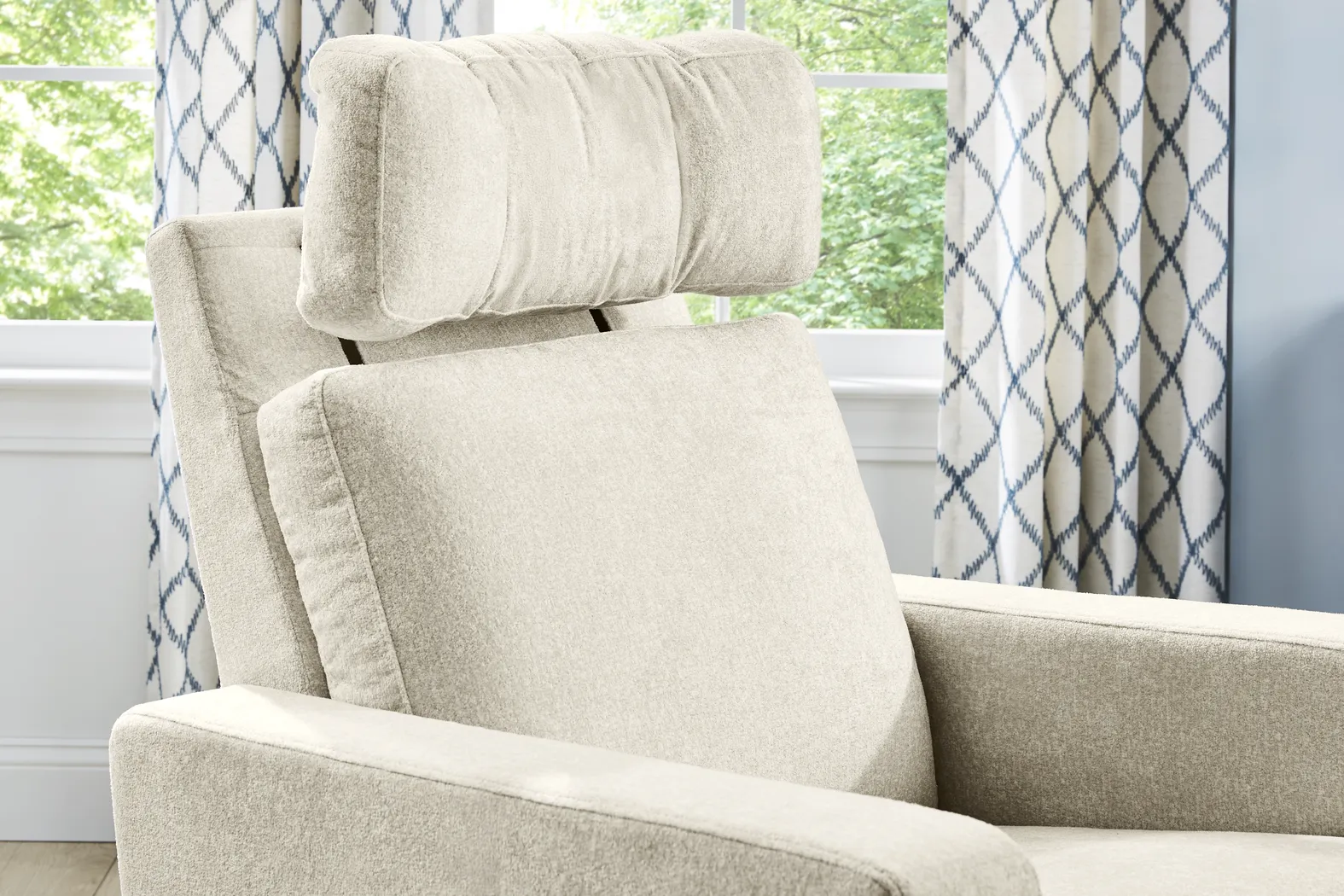 Clifton Gray Dual Power Swivel Glider Recliner - Image 9