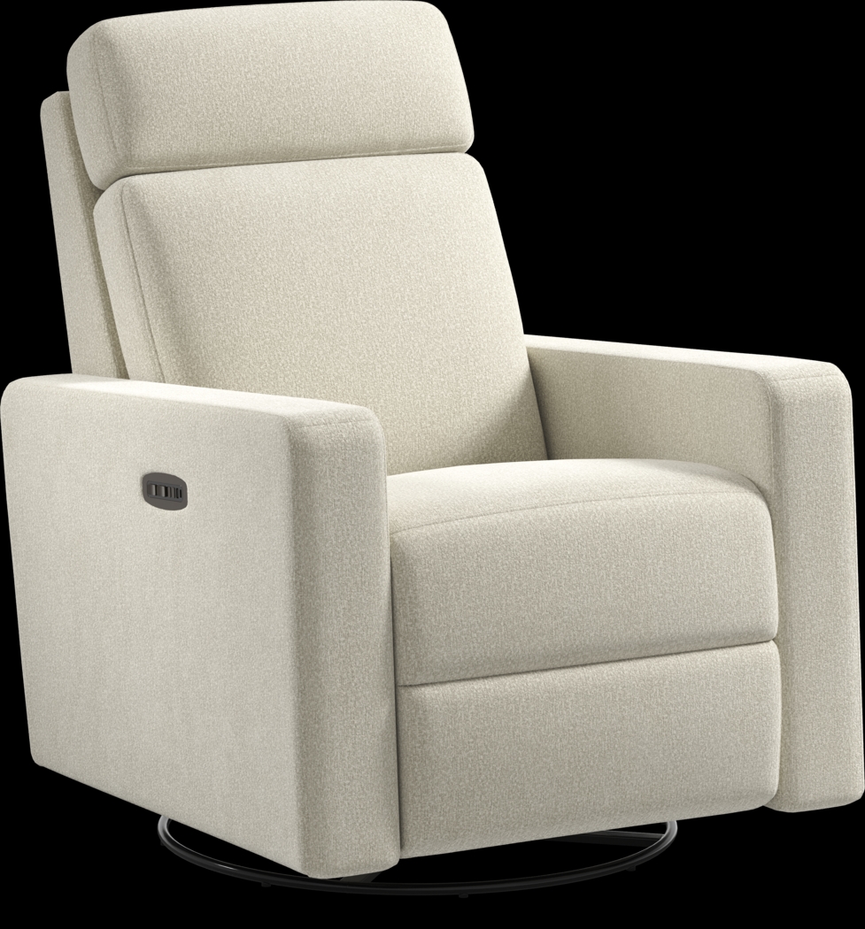 Clifton Gray Dual Power Swivel Glider Recliner - Thumbnail - Image 3