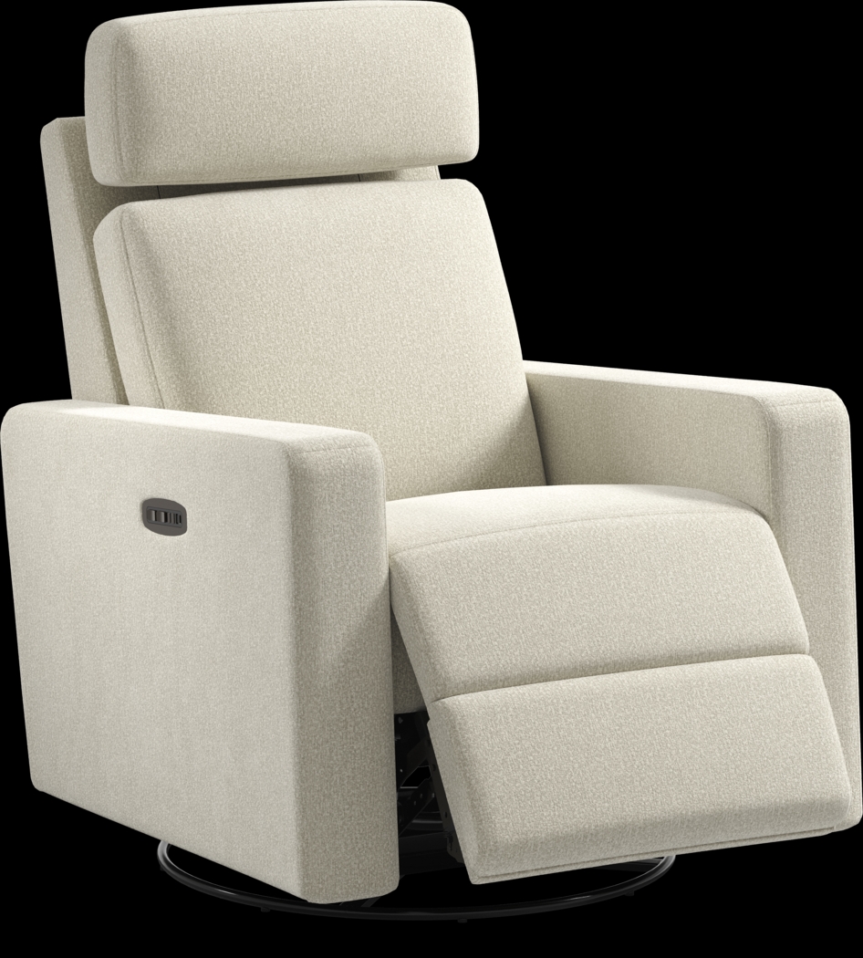 Clifton Gray Dual Power Swivel Glider Recliner - Thumbnail - Image 1