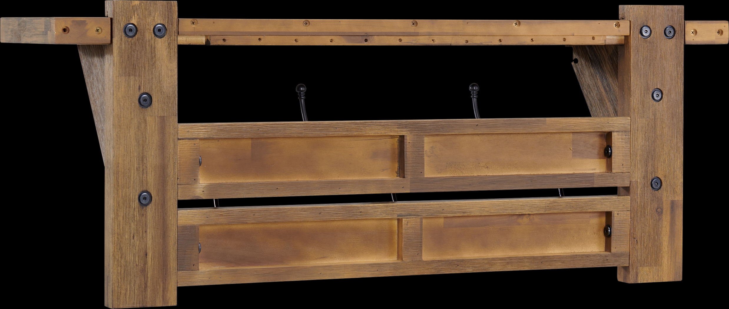 Clintom Natural Bench and Coat Hook, Set of 2 - Thumbnail - Image 6