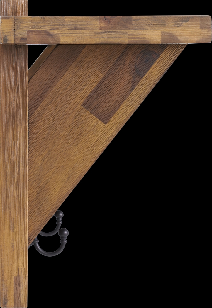 Clintom Natural Coat Hook with Shelf - Thumbnail - Image 7