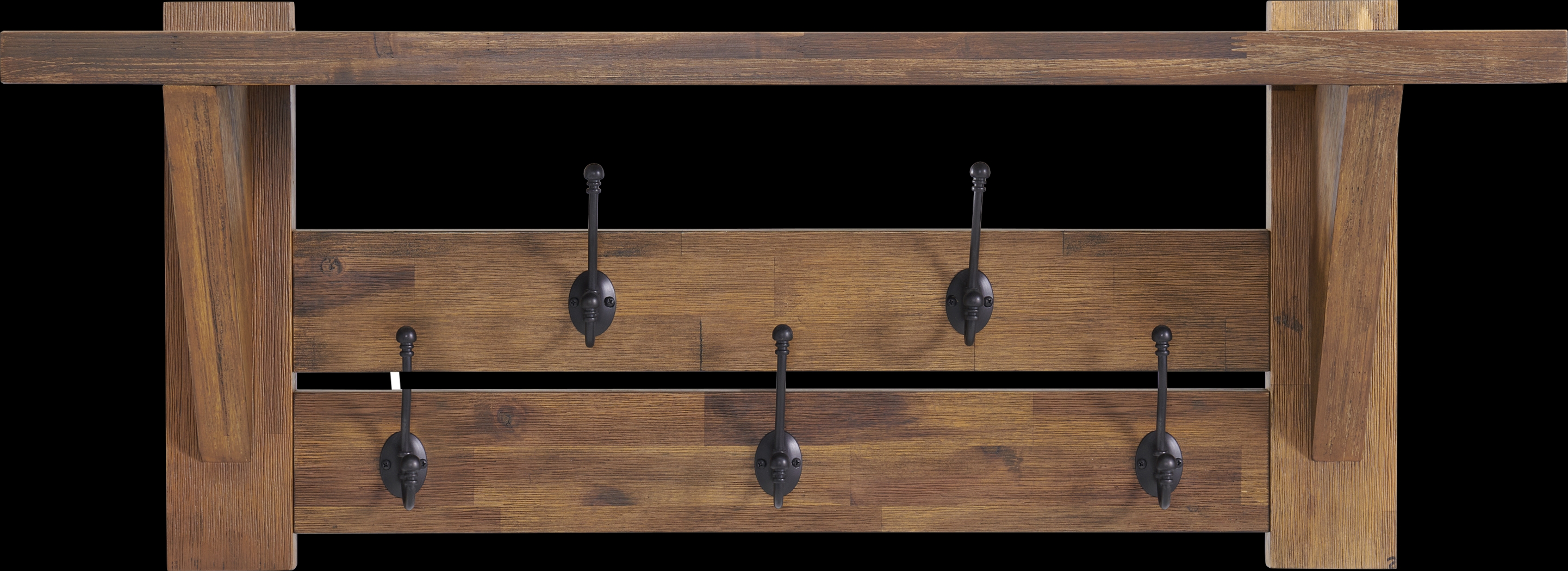 Clintom Natural Coat Hook with Shelf - Thumbnail - Image 8