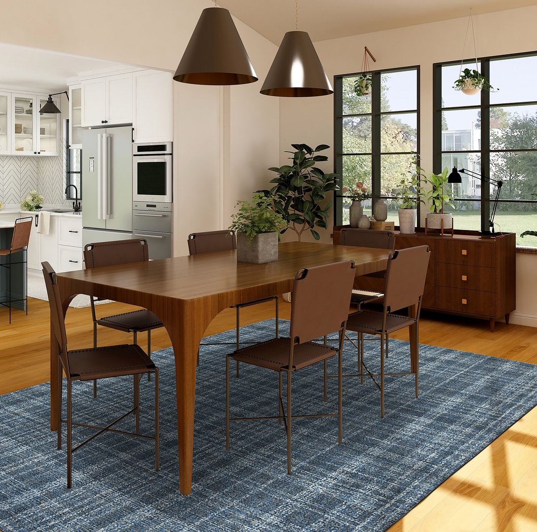 Clinver Turquoise/Blue 7'6 x 9'6 Rug - Thumbnail - Image 2