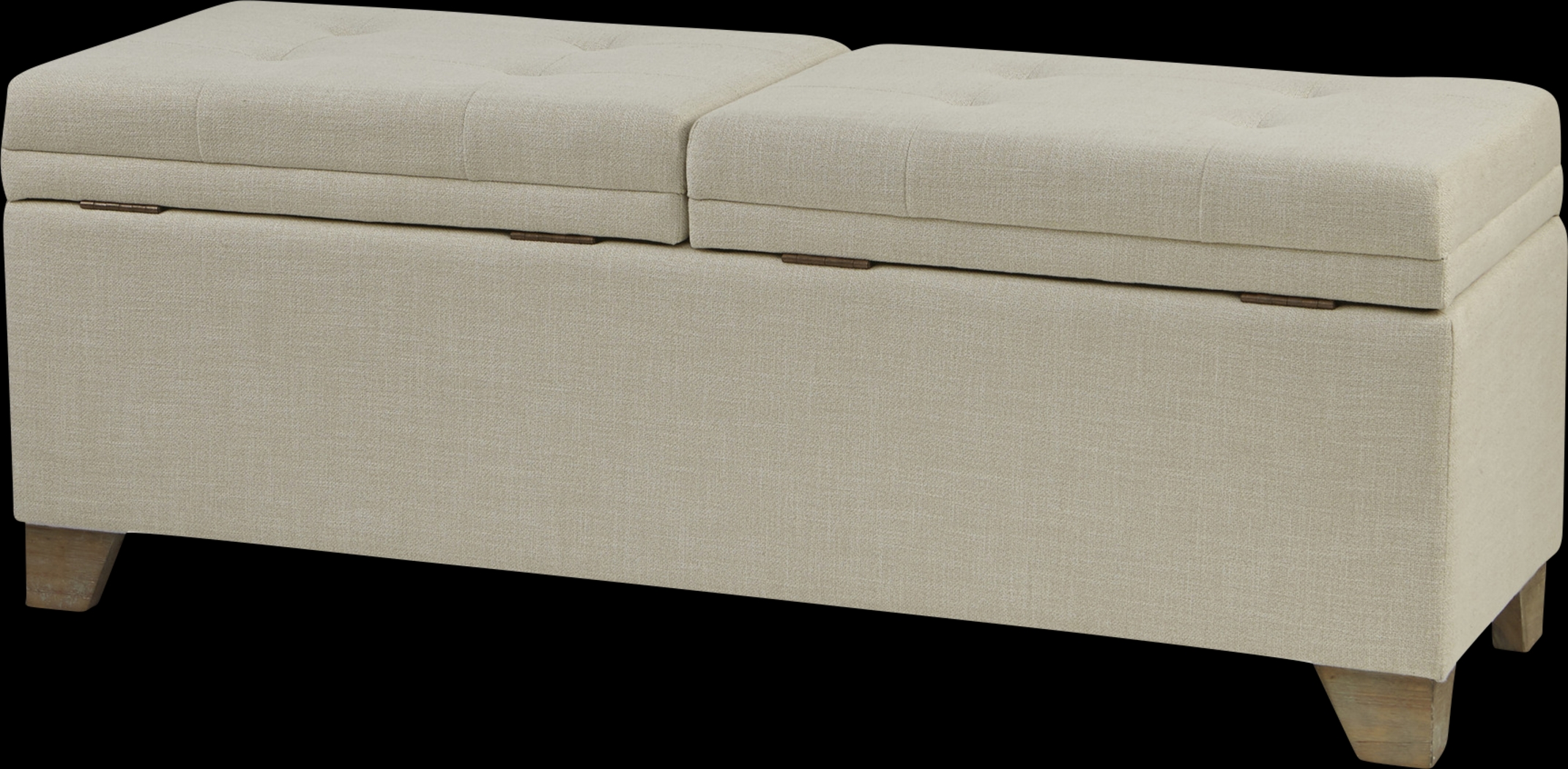 Clivden Natural Storage Bench - Thumbnail - Image 1