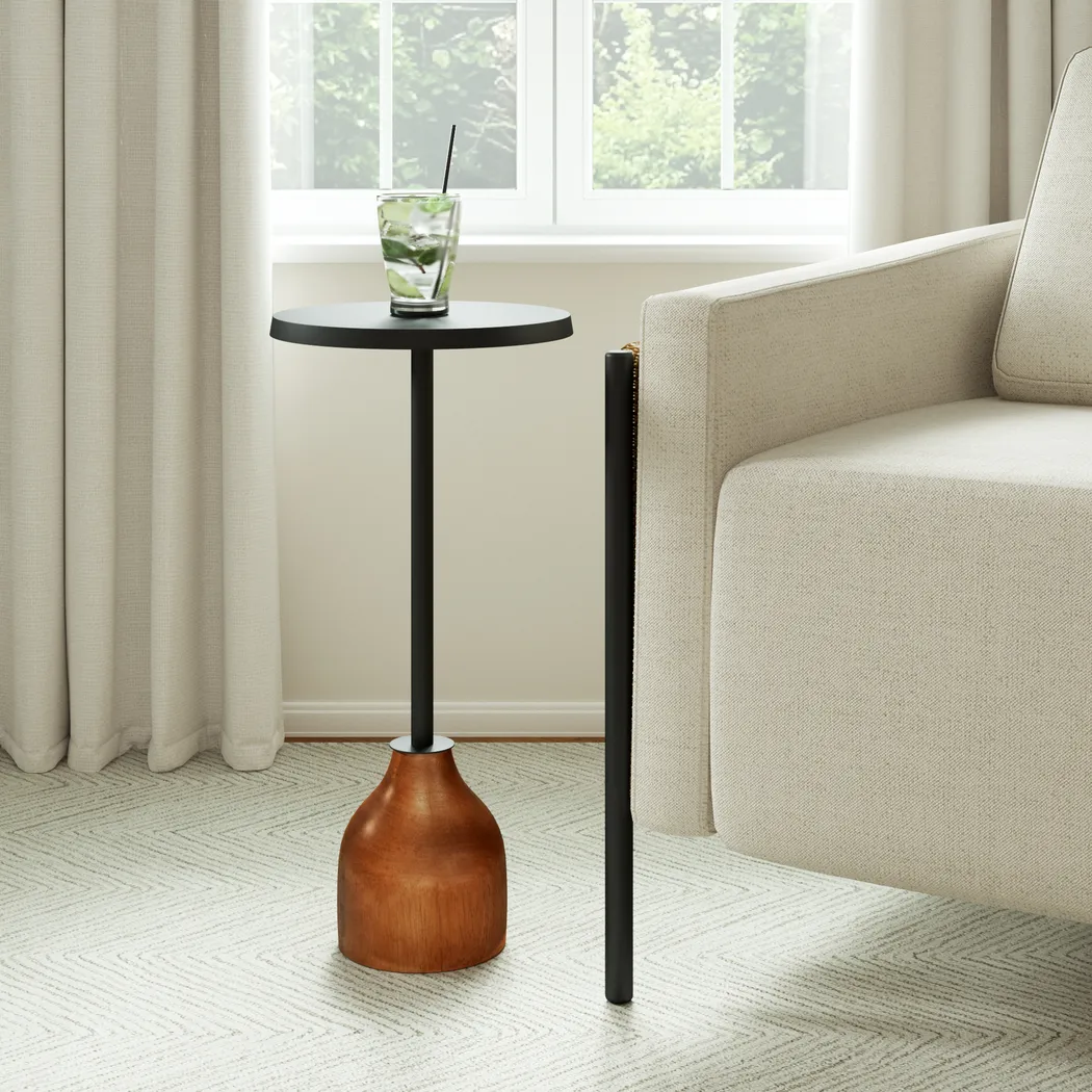 Clonia Black Accent Table - Thumbnail - Image 2