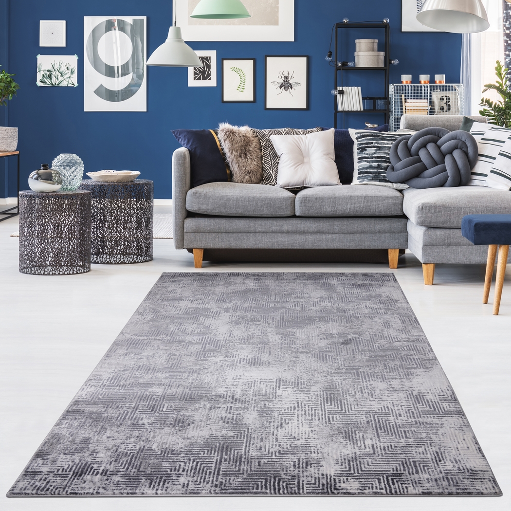 Closeburn Gray 5'3 x 7'6 Rug - Thumbnail - Image 2
