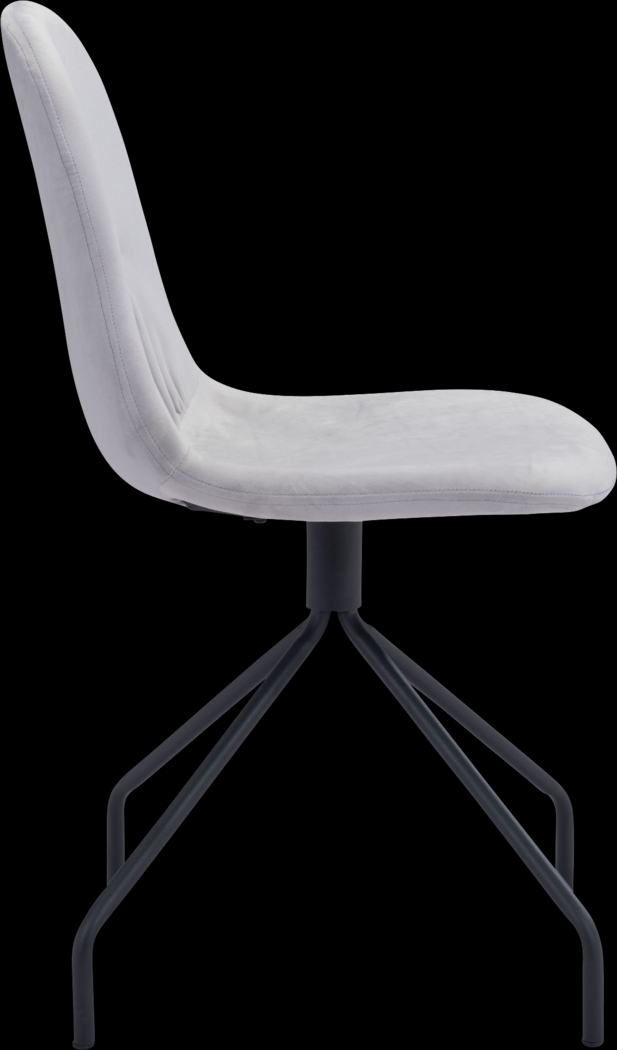 Clotilde Gray Side Chair - Thumbnail - Image 2