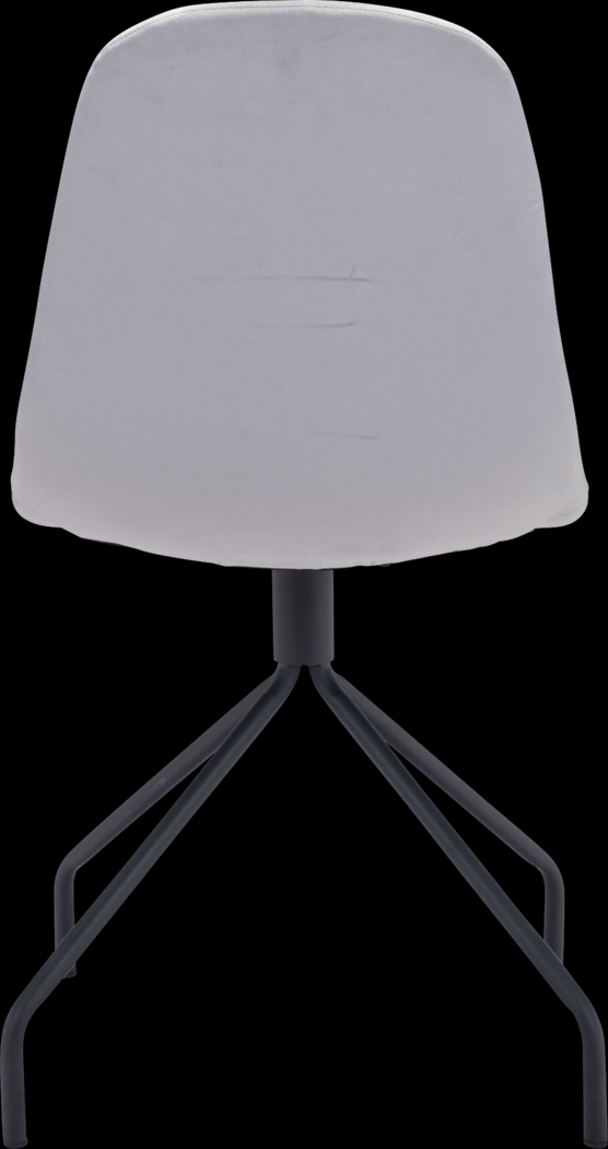 Clotilde Gray Side Chair - Thumbnail - Image 4