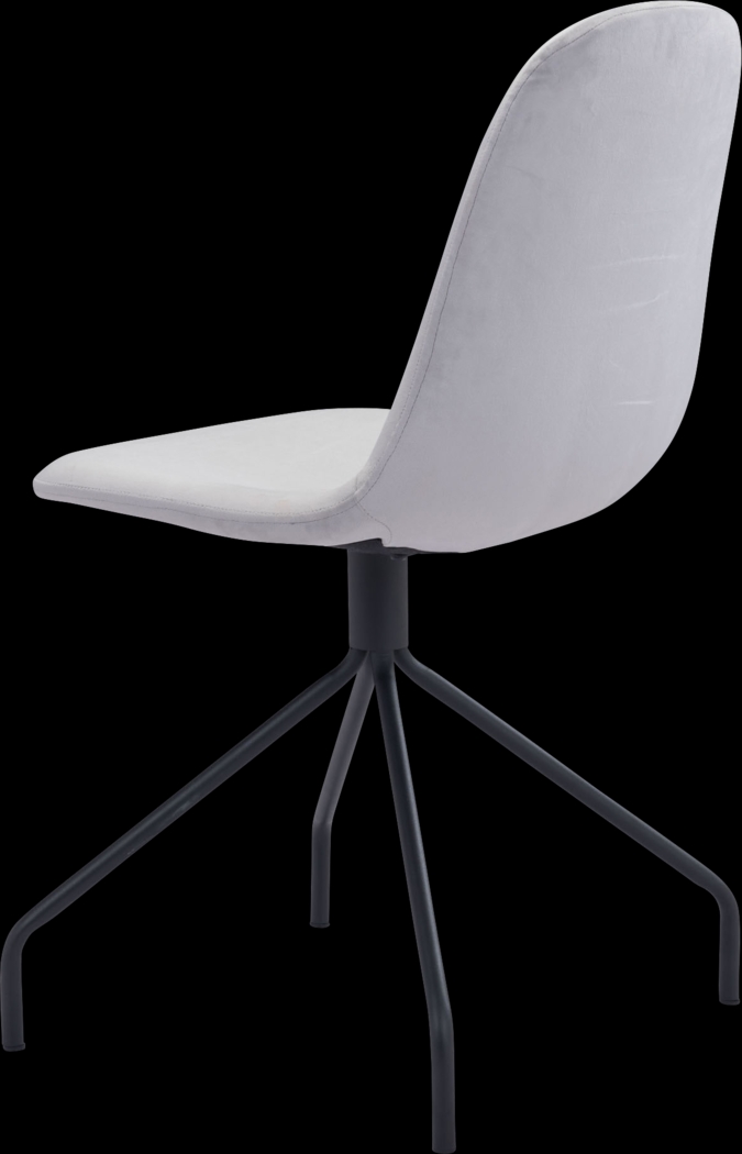 Clotilde Gray Side Chair - Thumbnail - Image 5