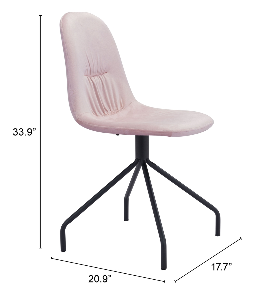 Clotilde Pink Side Chair - Thumbnail - Image 7